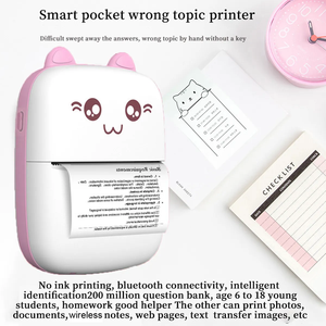 Mini Impresora Térmica HD sin Tinta, Impresora Portátil Inalámbrica de Bolsillo para Estudiantes con Batería de Larga Duración - Product Image 1