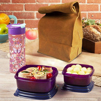 Sac à lunch Double ciré pliable Logo personnalisé Sac en toile de coton de grande capacité