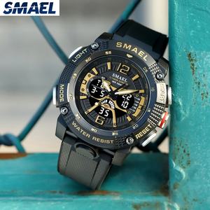 Montre électronique LED étanche pour le sport en plein air SMAEL 8058, nouvelle arrivée, bracelet en caoutchouc, numérique pour homme, montre pour étudiants - Product Image 5