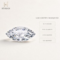 Pierre précieuse en vrac certifiée IGI, taille marquise brillante, pour des créations de bijoux raffinés pour femmes élégantes