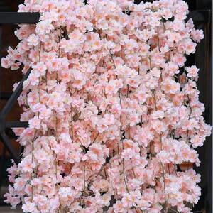 Vente <span class=keywords><strong>en</strong></span> gros d'usine Fleurs artificielles Guirlande de cerisier suspendue <span class=keywords><strong>Vigne</strong></span> de fleurs artificielles pour mariage Maison Jardin - Product Image 1