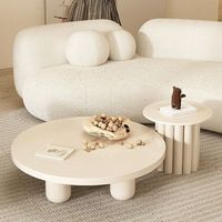 Table basse blanche de jambe d'acier inoxydable de meubles de centre de salon moderne de luxe