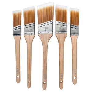 Oem Aanpasbare Sjerp Verfborstels Synthetische Haar Platte Punt Voor Aquarel Oliekwaliteit Diy Muurverfborstels - Product Image 1