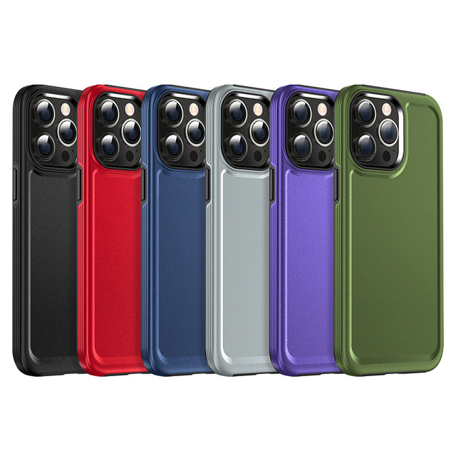 For iPhone 15 Pro Max TPU PC 2 in 1 Shockproof Drop Resistant Magnetic Cell Phone Case for Apple 14 16 Plus 13 12 11