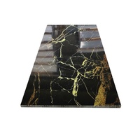 1-Décoration moderne de plafond de murs de bureau en marbre imperméable en PVC enduit UV pour les projets de modèles 3D d'hôtels