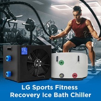 LiGong 1HP refroidisseur bain de glace avec télécommande 1000L refroidisseur d'eau Machine de refroidissement baignoire thérapie refroidisseur 110/220v