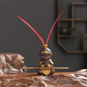MSH Monkey King Ornament Meditación en Monkey King Adornos <span class=keywords><strong>con</strong></span> aros dorados - Product Image 6