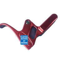 Composants de levier de poignée de jet de fabrication personnalisée accélérateur de doigt réglable en aluminium billette avec anodisation de couleur
