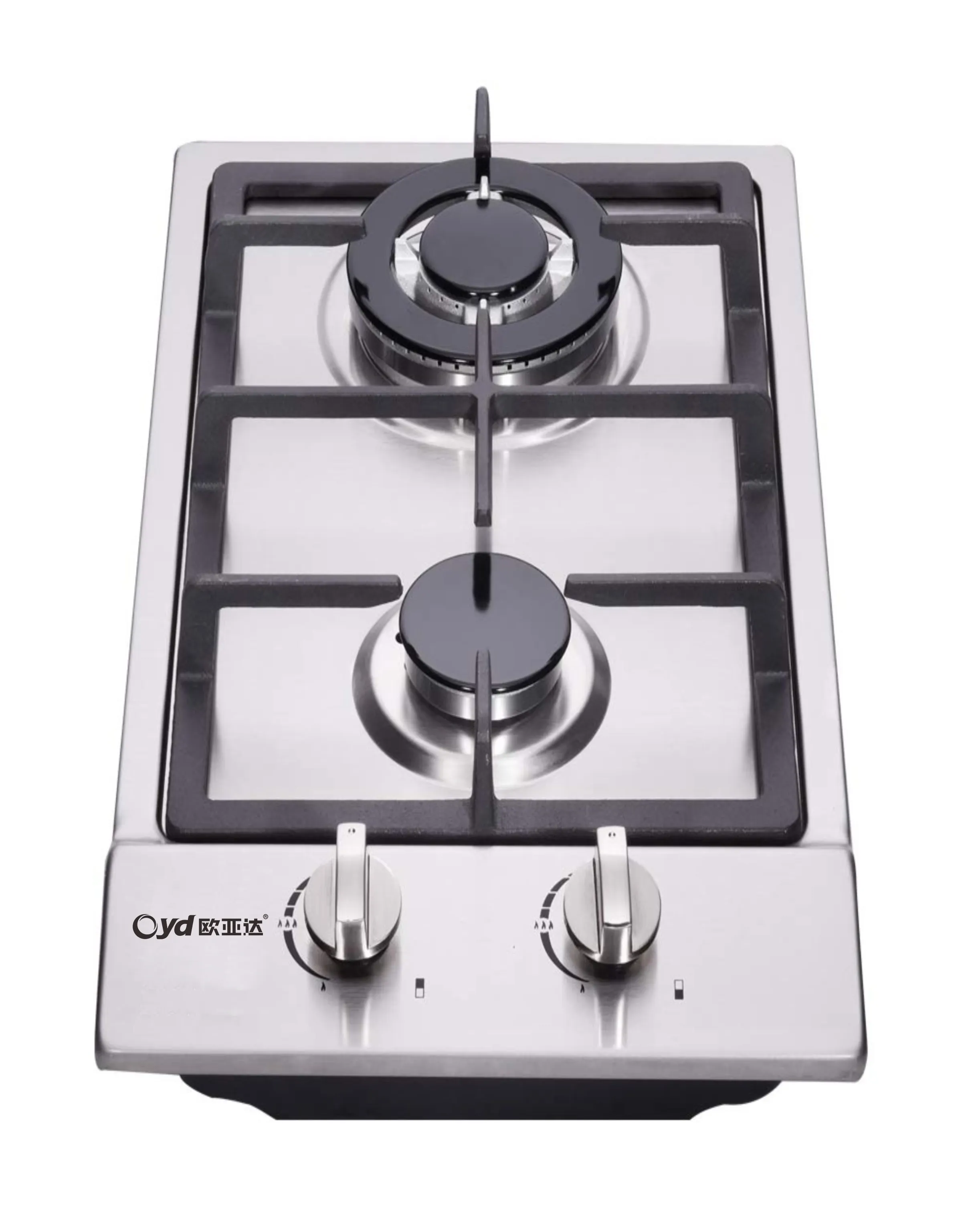 2 brülör ocak ocak paslanmaz çelik ev cooktops mutfak inşa 2 brülörler gaz ocak ocak ocak gaz sobası cooktops