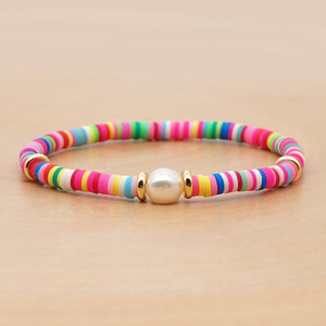 Pulseras de Moda Lancui, Brazalete de Perlas Hecho a Mano, Hipoalergénico, Ligero <span class=keywords><strong>y</strong></span> Expandible, para Regalo de <span class=keywords><strong>Amistad</strong></span> - Product Image 3