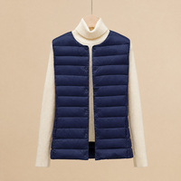 Gilet matelassé sans manches pour femme, chaud et confortable, 90% duvet, idéal pour l'automne, l'hiver, le bureau et les voyages