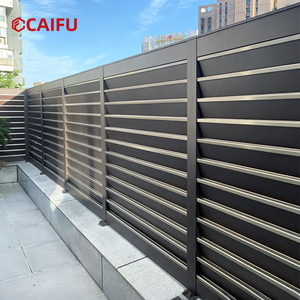 Fabricant d'usine, vente en gros de clôtures horizontales en alliage d'aluminium pour l'extérieur, garde-corps en aluminium artistique, garde-corps de cour pour villa et jardin - Product Image 2
