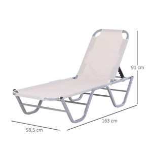 Chaises longues chaudes YOHO cadre en aluminium moderne meubles de jardin chaise de plage extérieure pour hôtel - Product Image 1