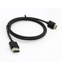 Câble OEM 0,5m 1m 2m 3m 5m de haute qualité plaqué or, fin et mince, OD:4,5mm, sortie vidéo haute définition 1080P 4K