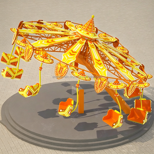 Atracciones Comerciales para Parques de Diversiones, Columpios Dobles, Columpios de Brazo Doble para Exteriores, en Venta - Product Image 5