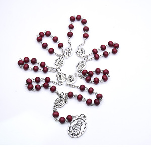 Accessoires catholiques Jésus : Chapelet des Sept Douleurs de la Vierge <span class=keywords><strong>Marie</strong></span>, Collier de prière pour la dévotion à la Rose, Cadeau - Product Image 1