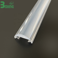 Diffuseur optique LED industriel moderne Baoming, lentille linéaire transparente en PMMA, couvercle lumineux extrudé, taille personnalisée, 5 ans de garantie, intérieur, ISO