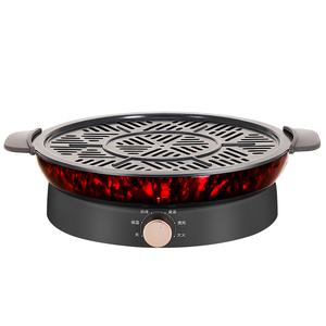 Réchaud électrique multifonction en céramique avec commande par bouton, pour la maison, le camping en plein air, avec plaque de cuisson pour la préparation du thé et le barbecue - Product Image 1