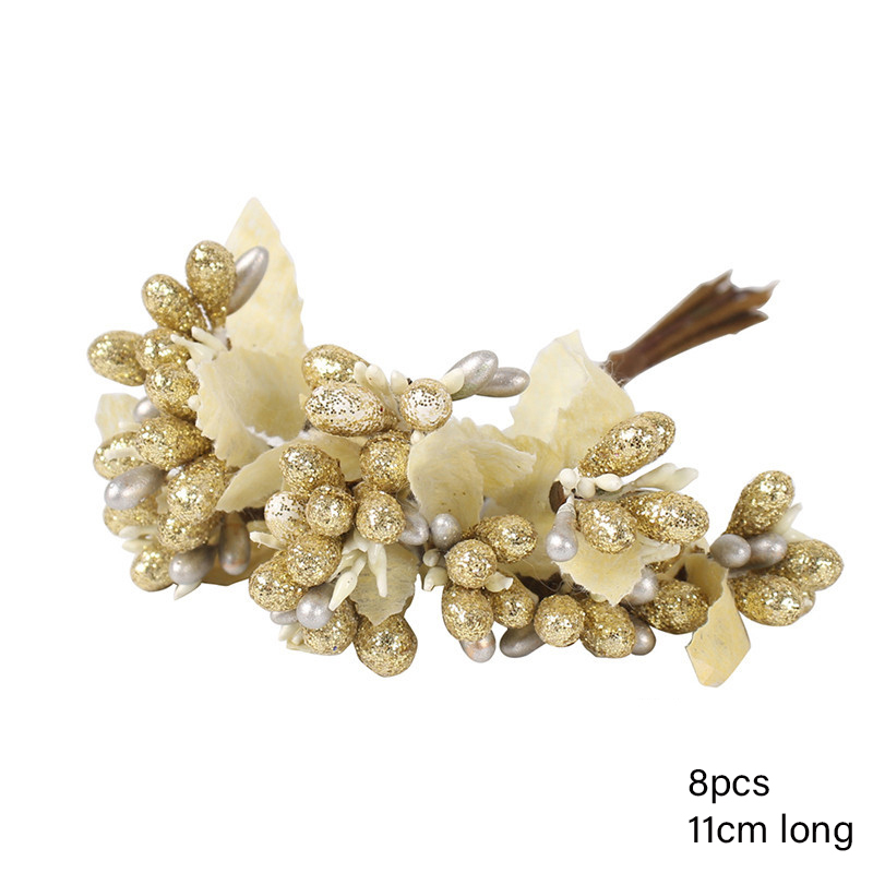 8/10/12/90/144 PCs cherry berries stamen DIY wreath decoration flower artificial wedding package