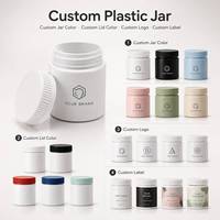 Pot en plastique HDPE de qualité alimentaire pour l'emballage de compléments alimentaires, poudre de protéines, bonbons gélifiés, avec bouchon inviolable, personnalisable