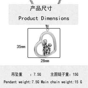 yunnique Stainless Steel Heart Pendant Necklace Unisex Gift Jewelry 23046 - Product Image 4