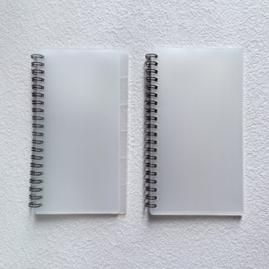 Nuovo prodotto in <span class=keywords><strong>plastica</strong></span> smerigliata busta di denaro tascabile popolare raccoglitore portafoglio a6 Journal Notebook a spirale personalizzato - Product Image 3