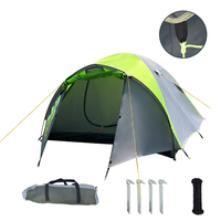 190T Polyester prévention des incendies Anti-UV coupe-vent 2-3 personnes diagonale contreventement Camping tente en plein air aventure équipement