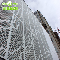Panneau composite perforé en PVDF et aluminium pour bardage métallique de façade, 4x8 pieds, pour clôture de ferme et mur extérieur de bâtiment