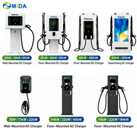 Chargeur mural DC pour VE 20kW 30kW 40kW, à une seule prise CCS2 OCPP, pour la maison, le garage, le bureau, le stationnement et la recharge privée des VE