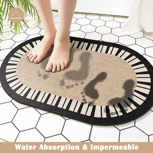 INS Style Modern Design Non-Slip Bath Mat Absorbent Entrance Rug for Balcony and Living Room Carpets Area Rugs for <strong>Bathroom</strong>