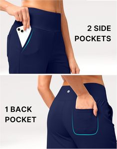 Shorts Bermuda Longs Dégradés pour <span class=keywords><strong>Femme</strong></span> G Gradual, Longueur Genou 14 pouces, Capri avec Poches, Taille Haute, Athlétique Décontracté, 87% Polyester 13% Élasthanne - Product Image 5