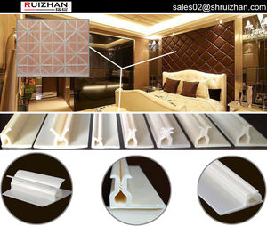 0,5 1 2 Inch Akoestische Oplossingsprofielen PVC Rekbare Wandbekleding Akoestisch Geluidsisolerende PVC Gripper Wandbekleding - Product Image 4