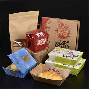 Miễn Phí Tùy Chỉnh In Biểu Tượng Cấp Thực Phẩm Khay Giấy Cho Chó Nóng Bánh Mì Bánh Mì Dài Bánh Burger Bao Bì Hộp Bánh Cuộn Bánh Mì - Product Image 5