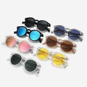 Lunettes de soleil polarisées rétro 2025 pour hommes et femmes avec logo personnalisé, protection UV400, monture transparente TR90, lunettes de soleil rondes pour hommes et femmes - Product Image 3