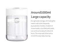 Nouvel Humidificateur Numérique 2026 avec Affichage, Grande Capacité 1L, Indicateur, Silencieux, avec Veilleuse pour Maison, Chambre, Bureau, Dortoir