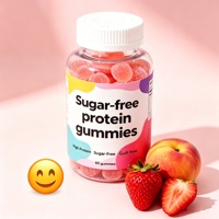 Gummies protéinés végétaliens halal 17g Isolat de protéines de lactosérum Sans sucre Complément alimentaire Marque privée
