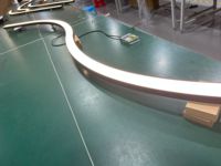 Profil LED courbé en aluminium sur mesure avec diffuseur pour décorations intérieures