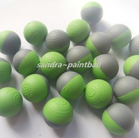 0.68 0.5 Kaliber Bola Kapur Non-toksik Biodegradable PLA Shell Powder Balls Paintballs 10pcs/Tube untuk Perlindungan Pribadi