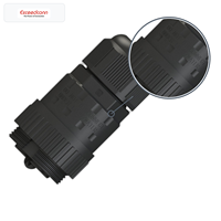 Conectores Eléctricos Redondos Hembra de 4 Pines IP68, 17.5A 450V CA, con Abrazadera de Tornillo para Iluminación LED de Calles