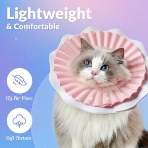 Collar Isabelino Ajustable para Gatos, Resistente al Agua, de EVA, Suave y Cómodo, con Volantes - Product Image 3