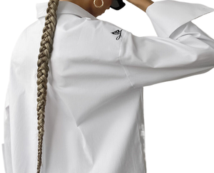 SMO <span class=keywords><strong>Camisa</strong></span> <span class=keywords><strong>blanca</strong></span> de algodón Mujer <span class=keywords><strong>Bonita</strong></span> moda Blusas de mujer <span class=keywords><strong>Camisa</strong></span> clásica - Product Image 2