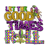 Vente en gros de haute qualité DTF Print Happy Mardi Gras Transfer Design