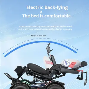 Skuter Mobilitas Lansia Weizhiqun New X9 PLUS dengan Ban Off-road yang Diperkuat, Mobil Listrik Roda Empat, Alat Bantu Listrik untuk Penyandang Disabilitas, Buatan Cina - Product Image 2