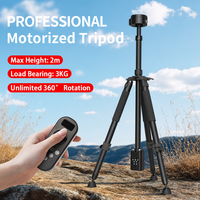 Tripod Elektrik Satu Sumbu Mini Ringan Profesional RTP500 Aluminium, Dapat Dikendalikan Jarak Jauh 360 Horizontal, Laris Terjual