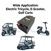 Paket Baterai Lithium Ion QingRun 76.8V untuk Skuter Listrik, Kendaraan Roda Tiga, Sepeda Motor 76.8V 32.5A 65Ah Baterai Lithium Lifepo4