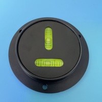 Niveau à bulle de précision exquise REALMAX, usiné CNC, design double bulle, bidirectionnel, 60*13mm, en métal, à bulles rondes, type T