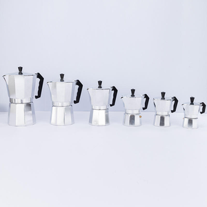Moka Pot Classique Grande Capacité pour Cafetière Italienne, 3 Tasses d'Espresso, en Aluminium Argenté avec Couvercle - Product Image 2