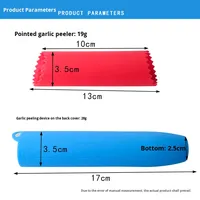 Éplucheur d'ail manuel avec base scellée et dense, fonction écraseur à points, 2 types - Outils pour fruits et légumes