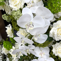 Bunga Hydrangea Putih Buatan Real Touch untuk Dekorasi Jalan Masuk, Bunga Pernikahan, Buket Bunga, De Fleurs Mariage