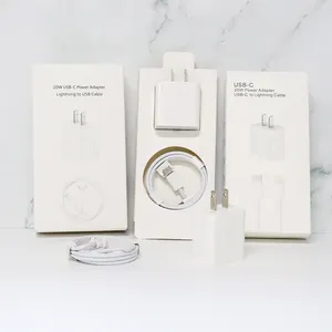 Оригинальное быстрое зарядное устройство 20 Вт/USB-кабель для iPhone 12 11 Pro Max 10 X XR XS для Apple i Phone шнур для зарядного устройства для передачи данных